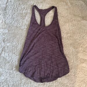 Lululemon l 105 Singlet Heathered Black Cherry Size 4